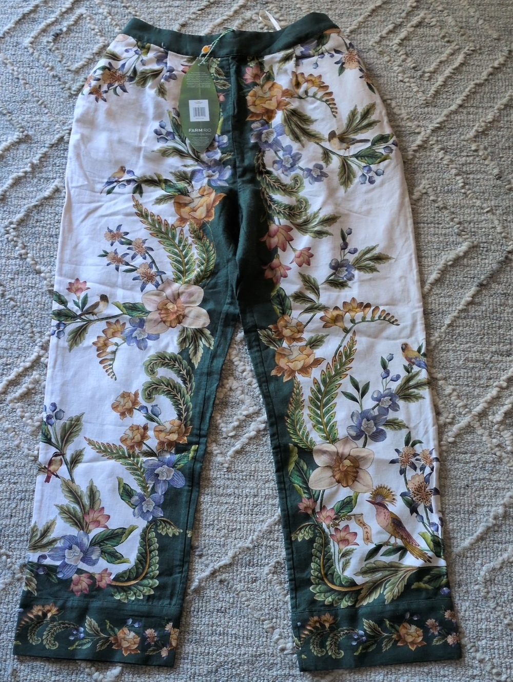 Farm Rio Nature Sand Pants Size Medium